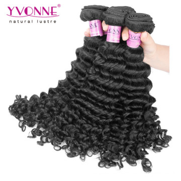 Virgin Deep Wave Brazilian Human Hair Extension